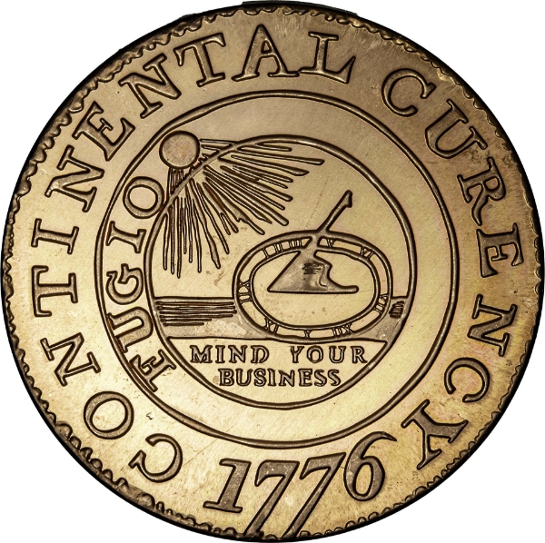 US Continental $ Replica In Copper_obv
