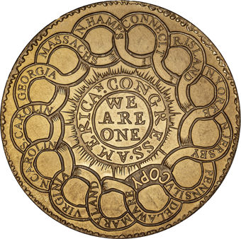 US Continental $ Replica In Copper_rev