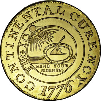 US Continental $ Replica In Brass_obv