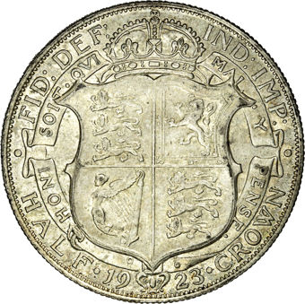 George V Halfcrown 1923 Extremely Fine_rev