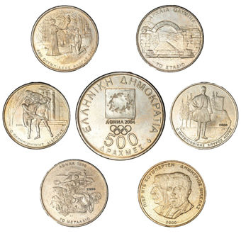 Set of Six Greece Euro Commemoratives_main