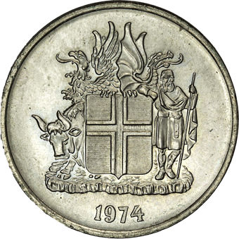 Four Iceland Kroner Coins_obv_5