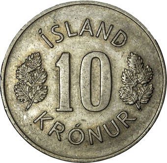 Four Iceland Kroner Coins_rev_10