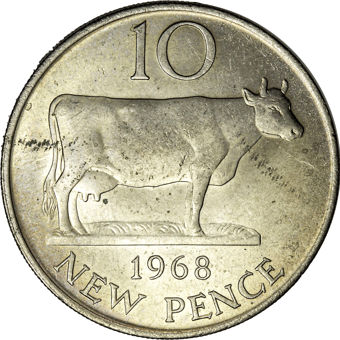 1968 5p & 10p Channel Islands & UK Set (6 coins)_guernsey_10_rev