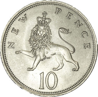 1968 5p & 10p Channel Islands & UK Set (6 coins)_UK_rev_10