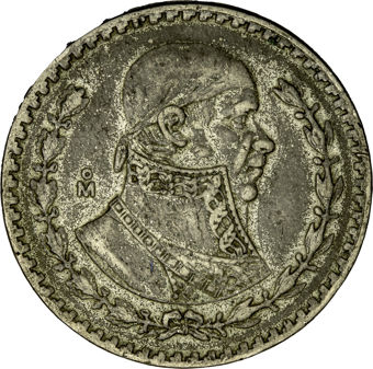 Mexico Last Silver Peso 1957-67 Very Fine_obv