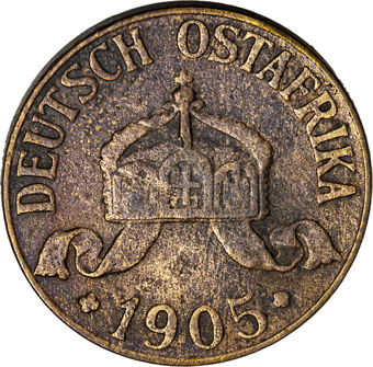 German East Africa 1 Heller 1904-16_obv