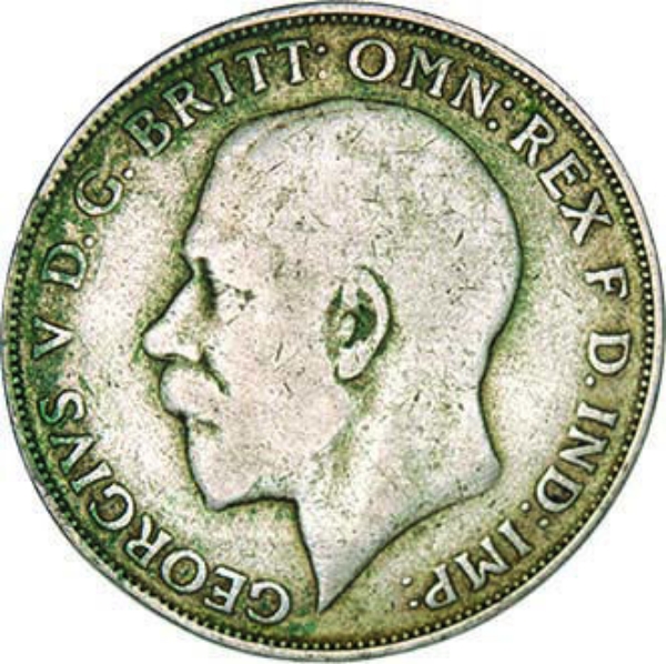 1922 George V Silver Florin_obv