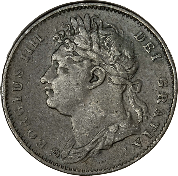 George IV, Farthing, Laureate Head, 1823, Fine_obv