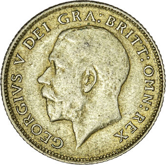 George V Sixpence 1922 Very Fine_obv