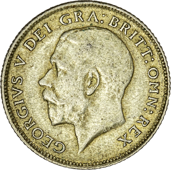 George V Sixpence 1921 Very Fine_obv