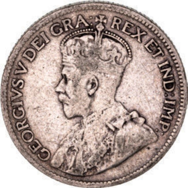 Cyprus, George V, 9 piastres  1919 Fine_obv