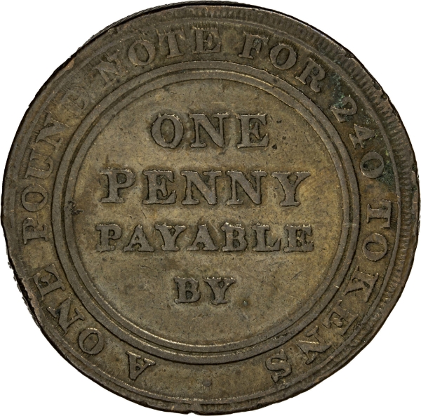 Samuel Fereday Bilston 1812 Copper Token_obv