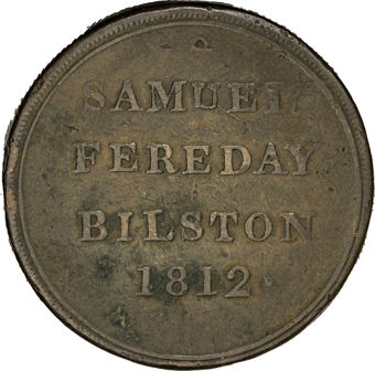 Samuel Fereday Bilston 1812 Copper Token_rev