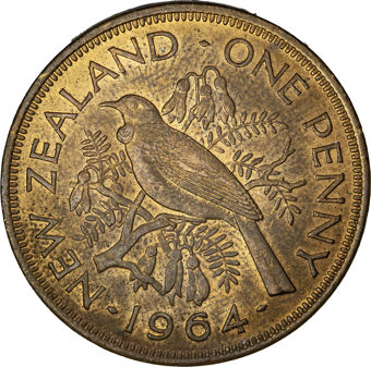 Three New Zealand Elizabeth II Pennies_rev