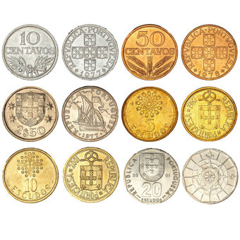 Set of 6 pre-Euro Portuguese Coins_main