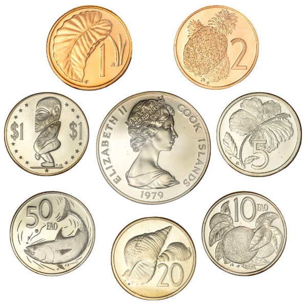 Cook Islands 1979 7-Coin Partial Proof Set_main