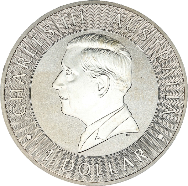 Australia, Charles III, 1 Dollar 2024, 1 Ounce Kangaroo_obv