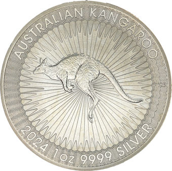 Australia, Charles III, 1 Dollar 2024, 1 Ounce Kangaroo_rev