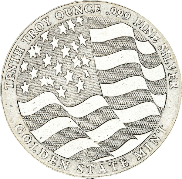 Golden State Mint .999 Silver 1/10 Ounce Eagle_obv