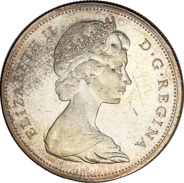 Canada Silver Dollar 1965 Unc_obv