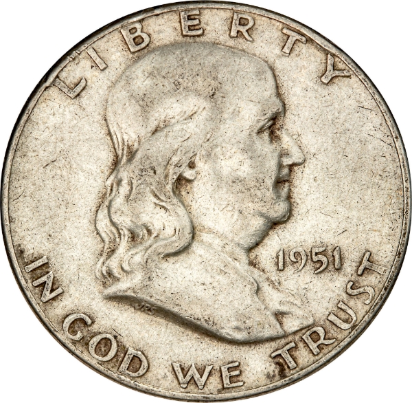USA Franklin Silver Half Dollar Various Dates_obv
