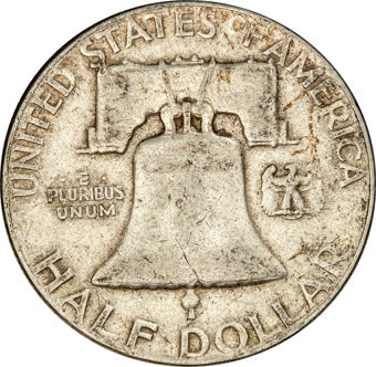 USA Franklin Silver Half Dollar Various Dates_rev