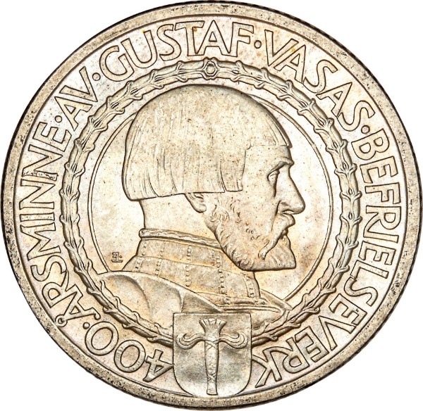 Sweden 2 Kronor 1921 Gustaf Vasa_obv