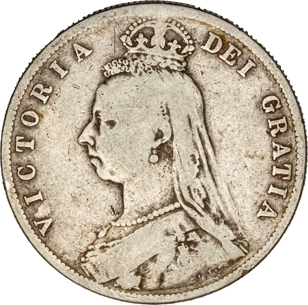 Victoria, Jubilee Head Halfcrown, 1888 VG_Fine_obv