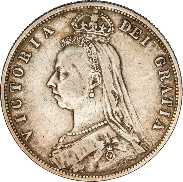 Victoria, Jubilee Head Halfcrown, 1889 Fine_obv