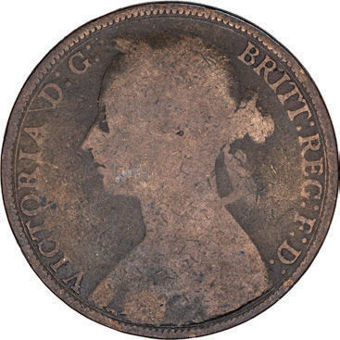 Victoria Bun Head Penny, Halfpenny & Farthing Set_obv_1