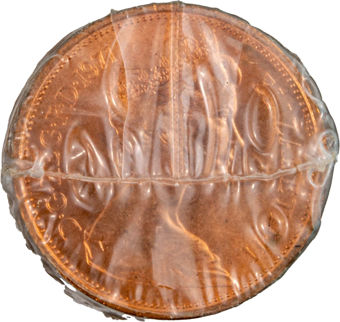 Scarce 1971  2 Pence Roll Of 50 BU_obv_roll