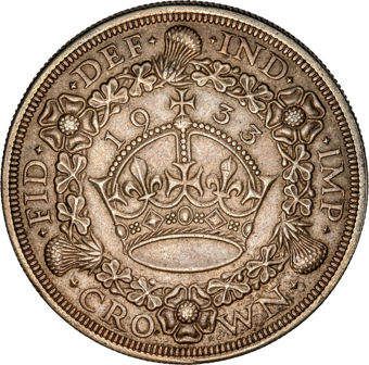 George V, Wreath Crown, 1933, Extremely Fine_rev