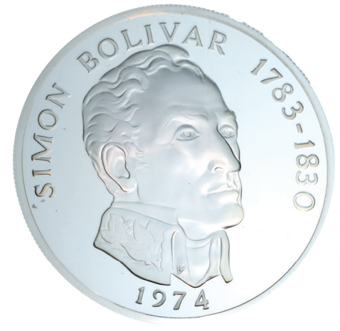 Panama 20 Balboas 1975 Simon Bolivar_obv