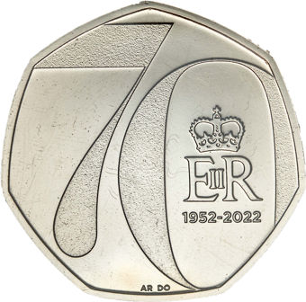 2022 Last Ever Elizabeth II Mint Set_2_70 anniversay_50p_rev