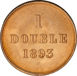 Guernsey 1 Double 1893 BU_rev