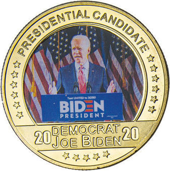 Joe Biden Medal With Flags Behind_obv