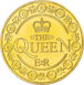 Queen Elizabeth II Medallion, Queen in Green_rev