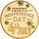 American Independence Medal, Battle with flag_rev