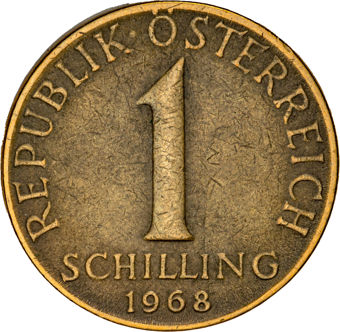 Austria, pre-Euro set of 6 coins_1_schilling_rev