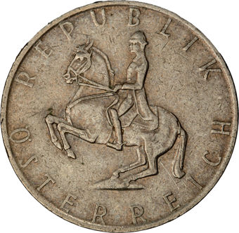 Austria, pre-Euro set of 6 coins_5_schilling_obv