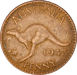 Australia, George VI Set of 5 Kangaroo Pennies_1943_rev