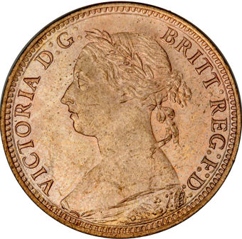 Victoria, Farthing, 1888, Choice Brilliant Uncirculated_obv