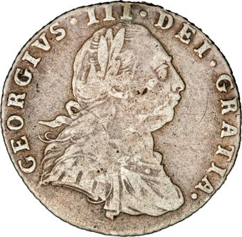 George III, Sixpence, 1787 Fine_obv