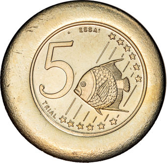 Netherlands Antilles Pattern Euro Collection_5c_obv