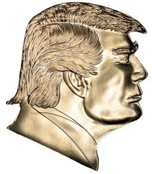 Trump 3D Bust Medallion_obv