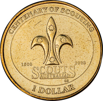 Australia Scouts/Girl Guides 1 Dollar_rev_2