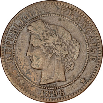 France 3rd Republic 5 and 10 centime pair Fine_10C_obv