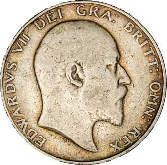 Edward VII, Halfcrown, 1907, Good Fine_obv