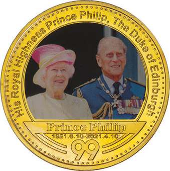 Prince Philip in uniform medal_obv